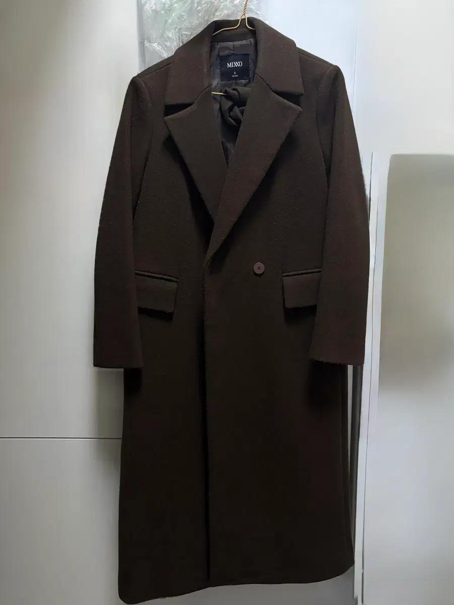 미쏘 맥카라 더블 롱코트 S 브라운