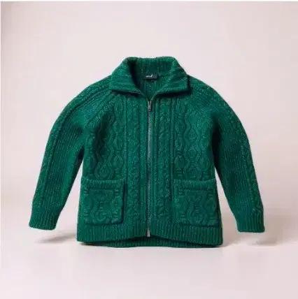남녀공용 케이블 니트 집업 가디건 (L/XL) 빈티지 감성 봄 가을