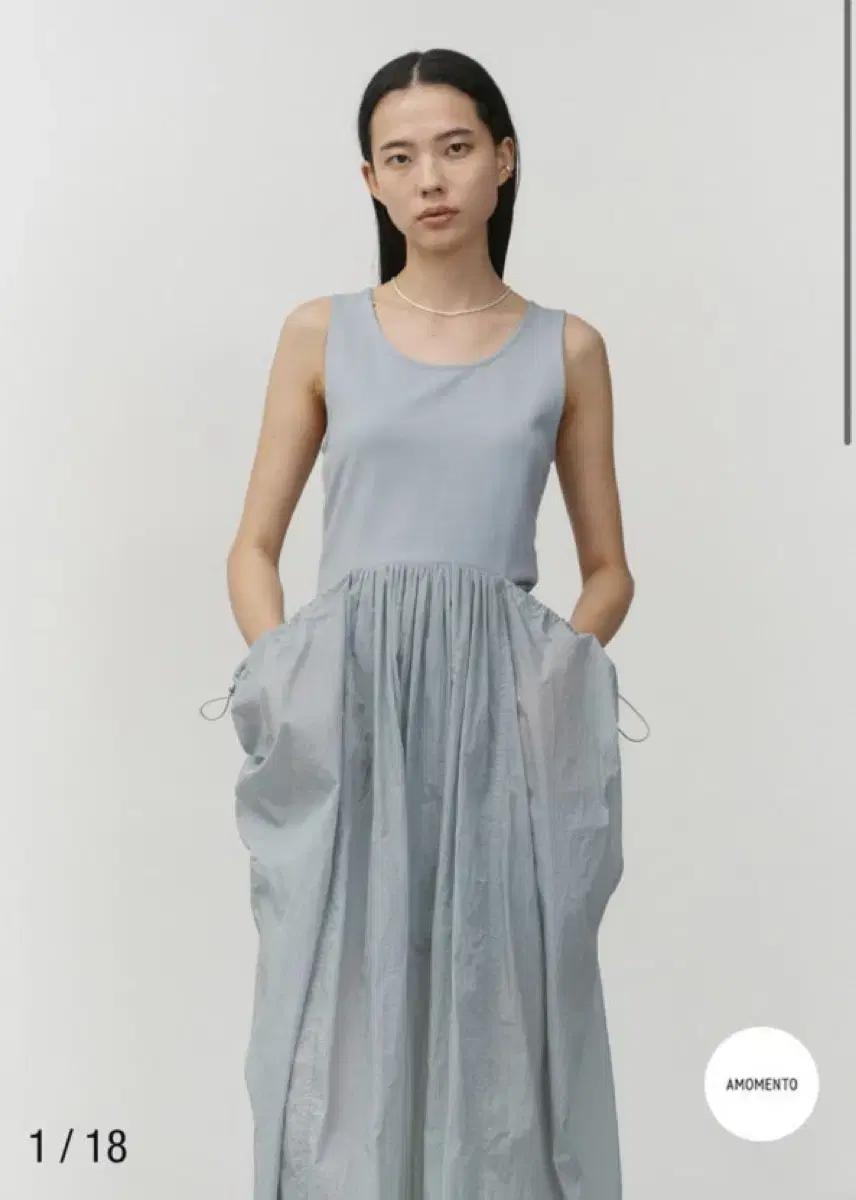 아모멘토 sheer jersey derss 원피스