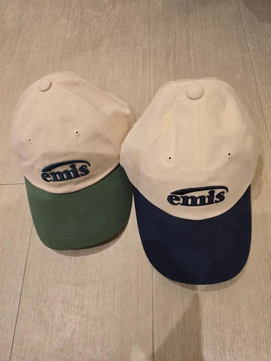 emis 이미스 볼캡 모자 그린/네이비.개당가격