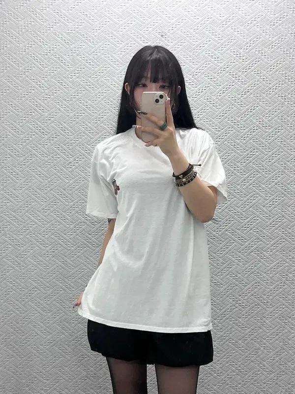 길단 빈티지 스트릿 스몰로고 캐주얼 반팔티 XL C10630