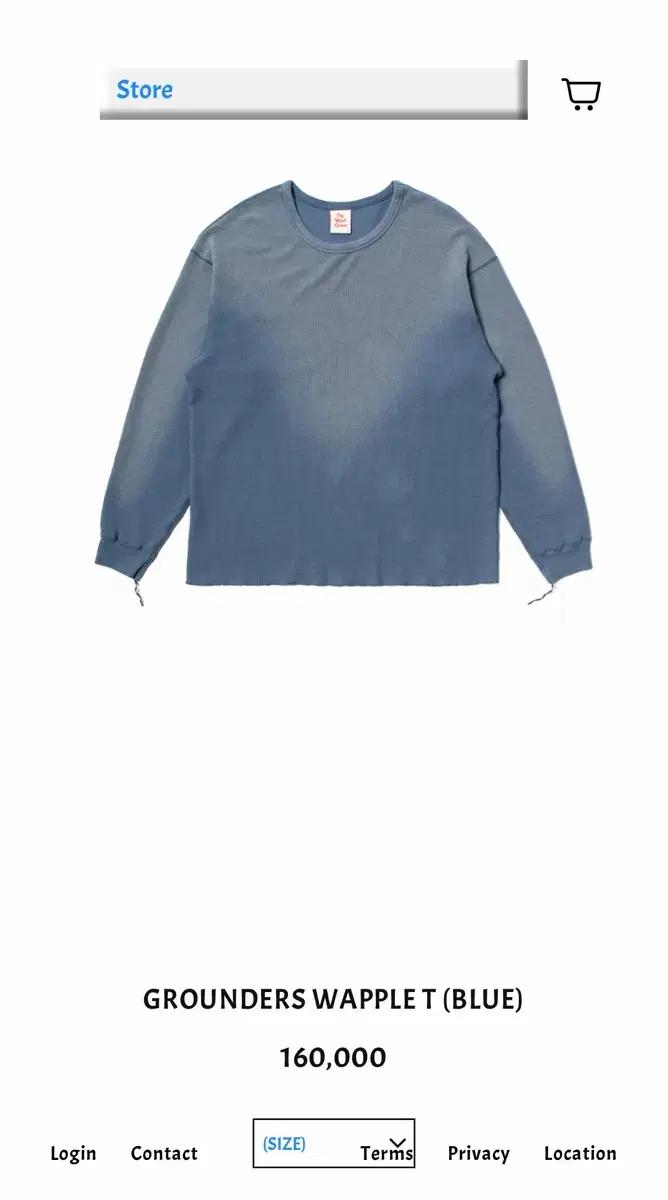 뤡코즈 GROUNDERS WAPPLE T (BLUE) 3사이즈