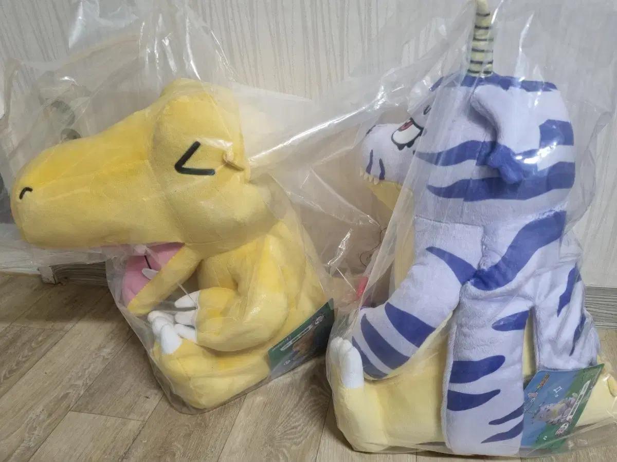 디지몬어드벤처 x RABBIT 제일복권 A상 B상 아구몬 파피몬 인형