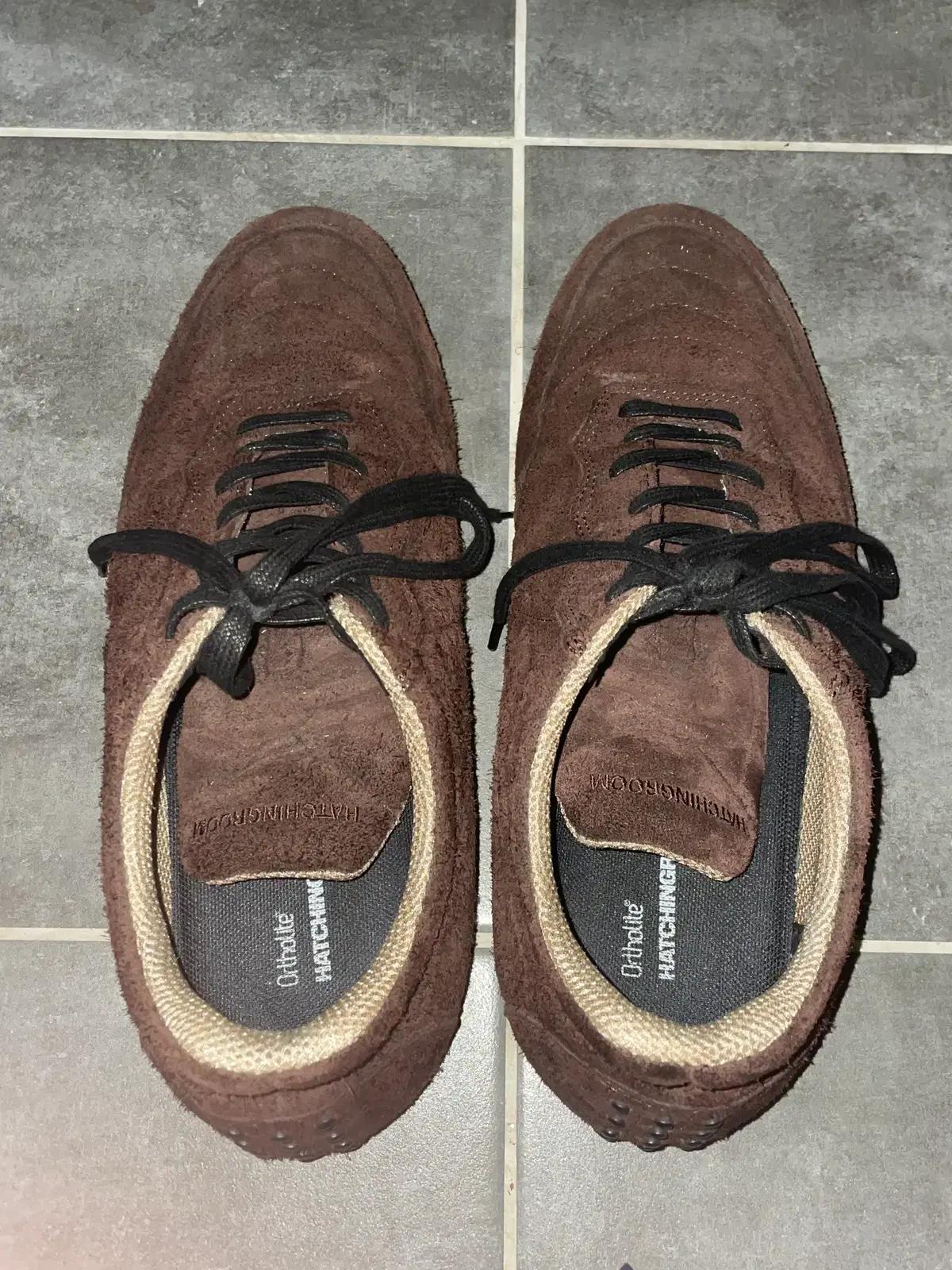 [해칭룸]01 Foot Ball Shoes Suede Dark Brown
