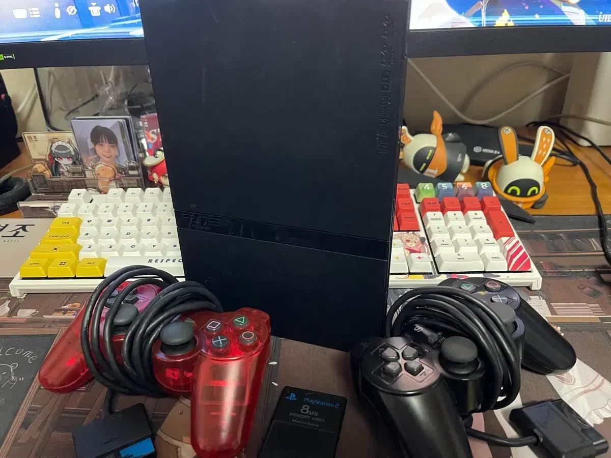 PS2 플레이스테이션2 본체 + 컨트롤러 메모리카드