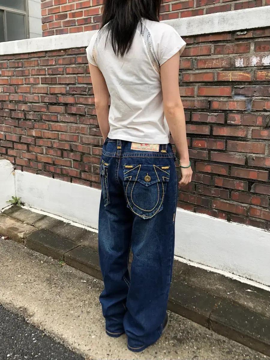 트루 릴리전 빌리 슈퍼 T 데님 진스