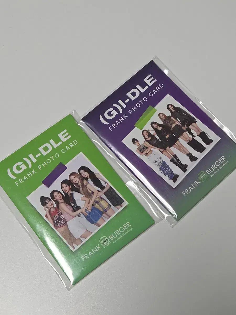 <미개봉>(여자)아이들 (G)I-DLE 프랭크버거 포토카드 포카