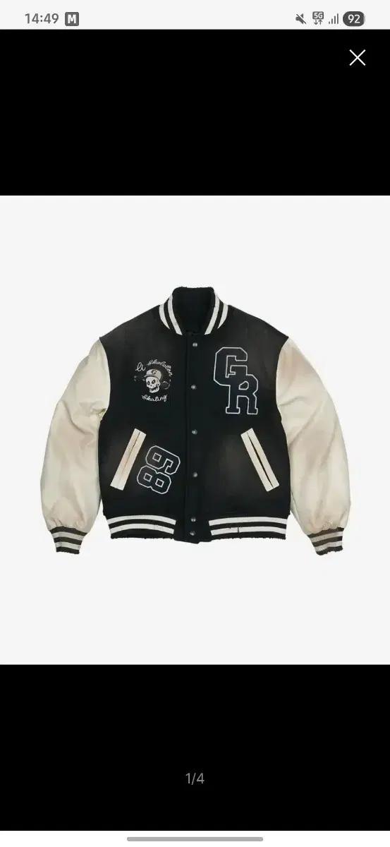 그레일즈 SKELETKATE DIRTY VARSITY JACKET [BL