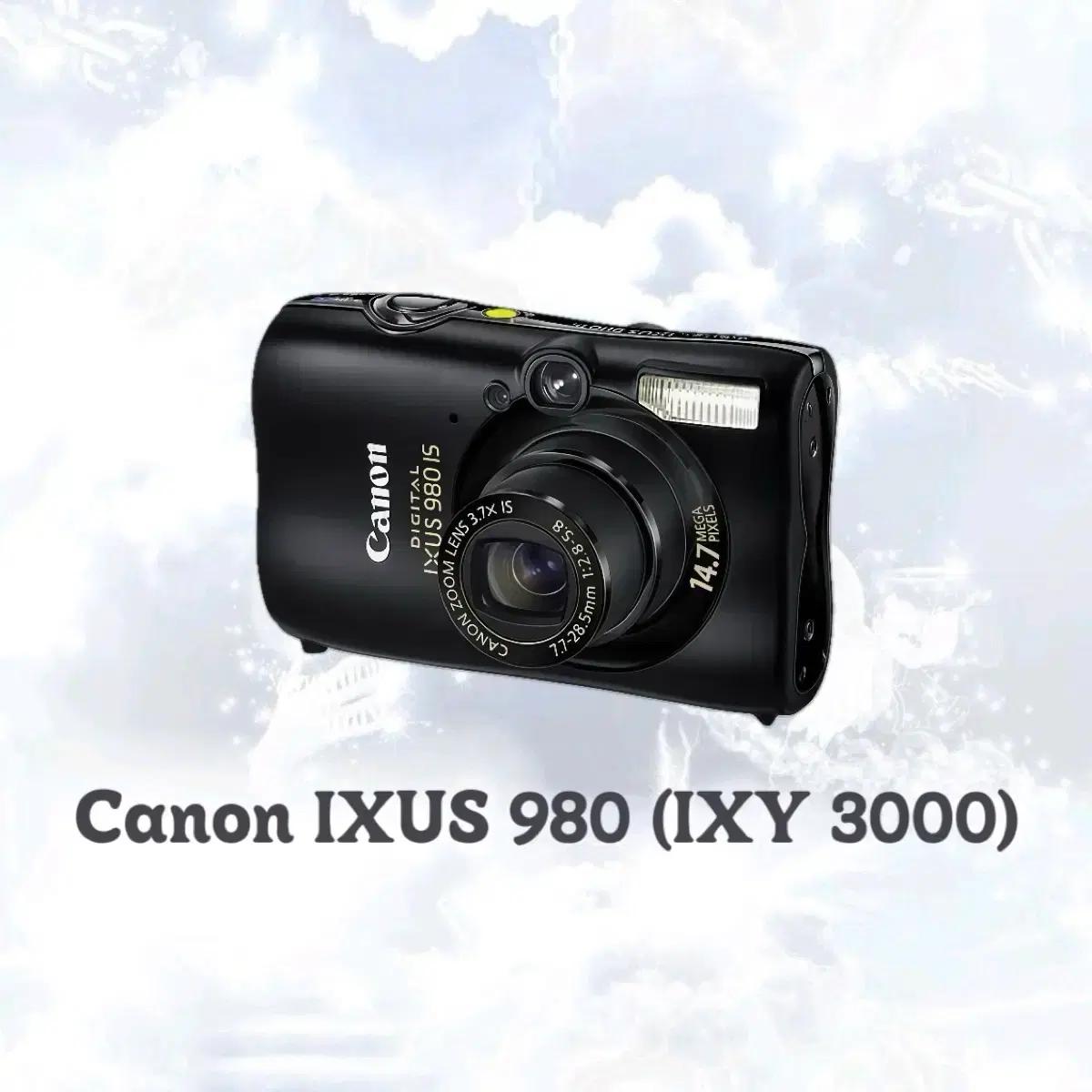 [*희귀!/한국어!] 캐논 IXUS 980 (IXY 3000) 디카