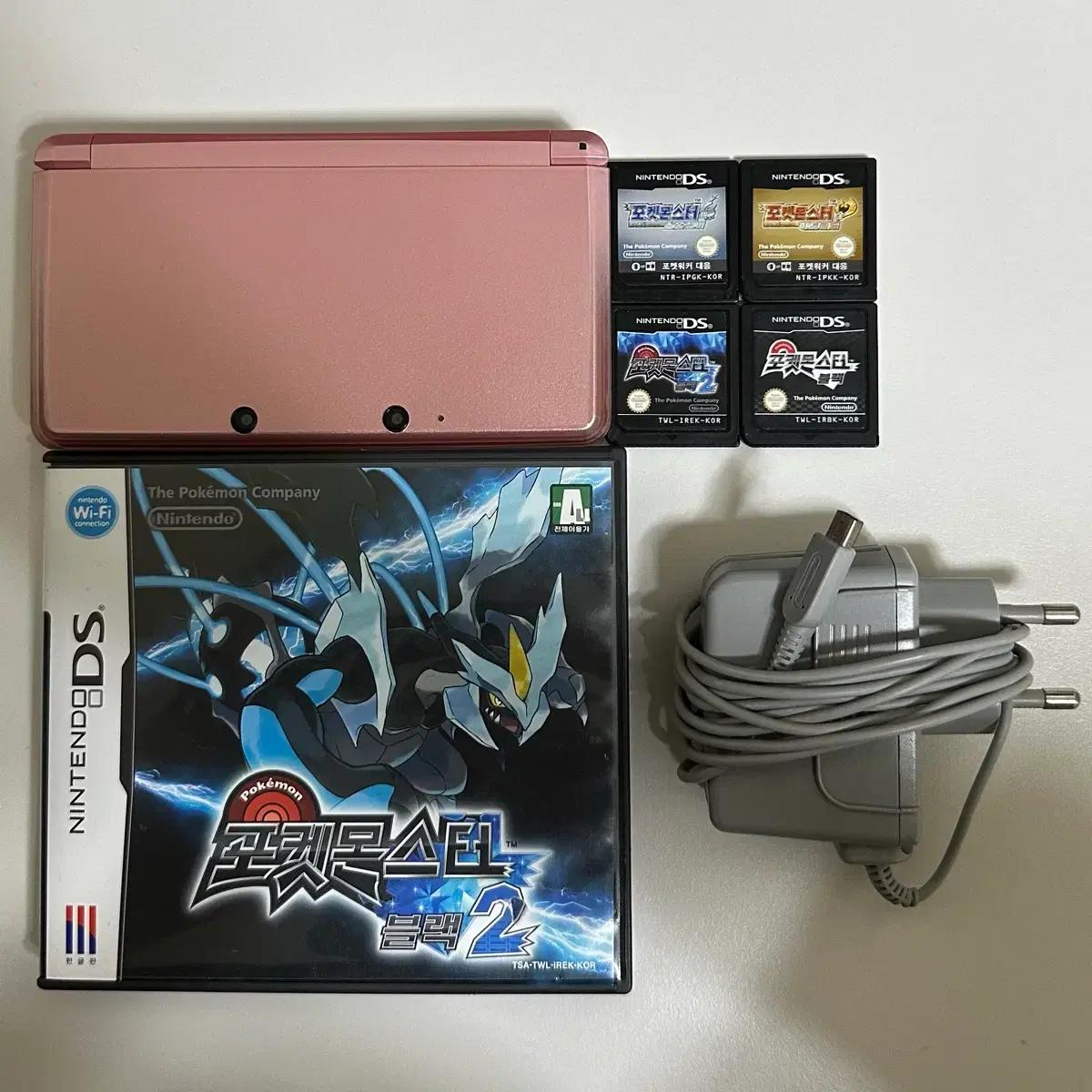 닌텐도 3DS + 포켓몬스터 소울실버 하트골드 블랙 블랙2