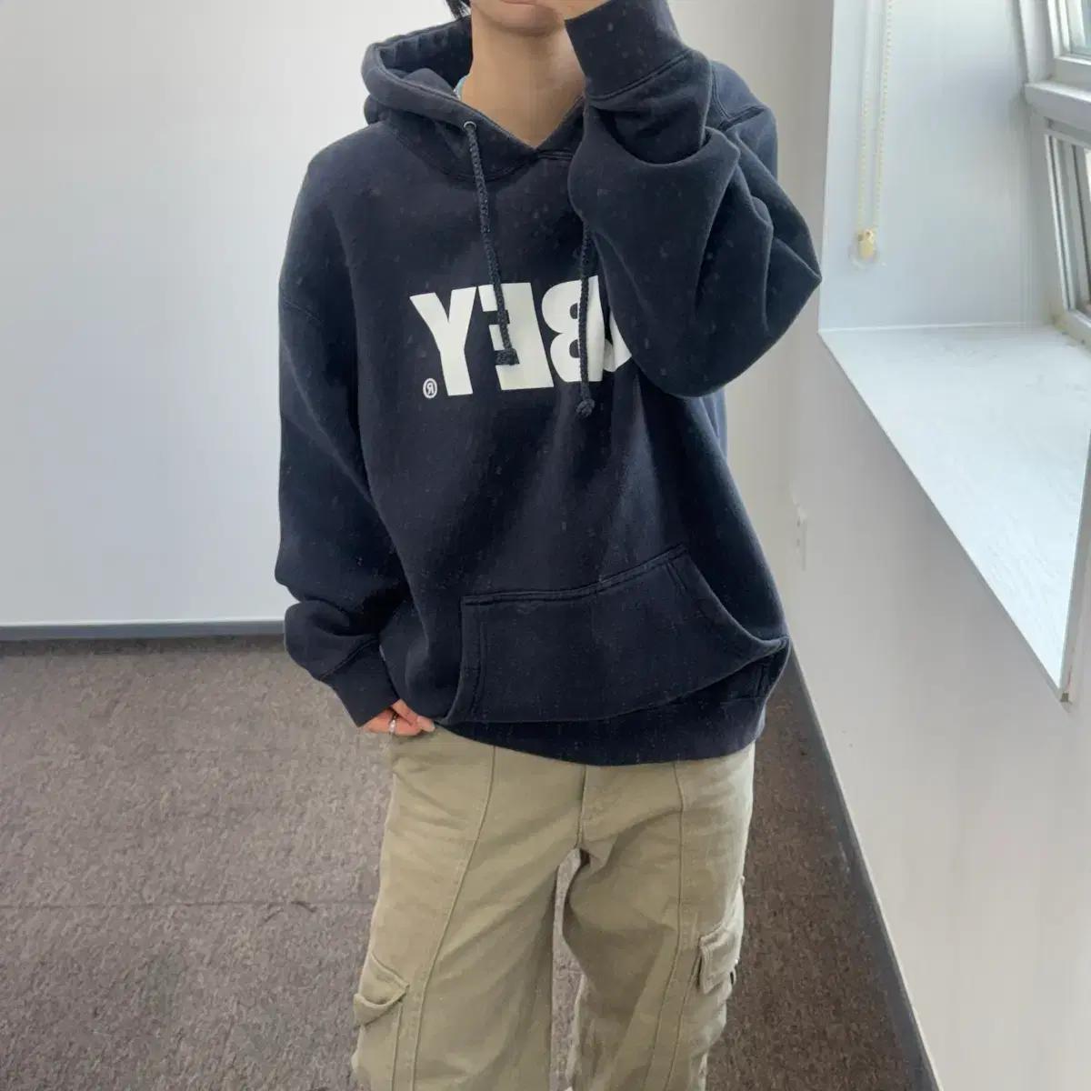 Obey 오베이 다크 네이비 후드티