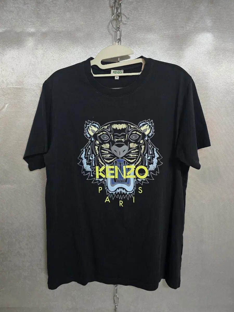 KENZO 겐조 블랙 타이거 반팔 티셔츠