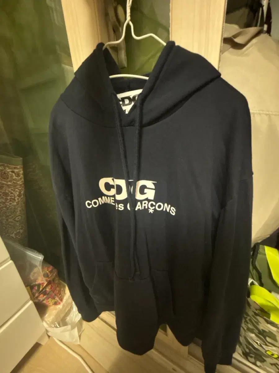 꼼데가르송 CDG 블랙 후드티