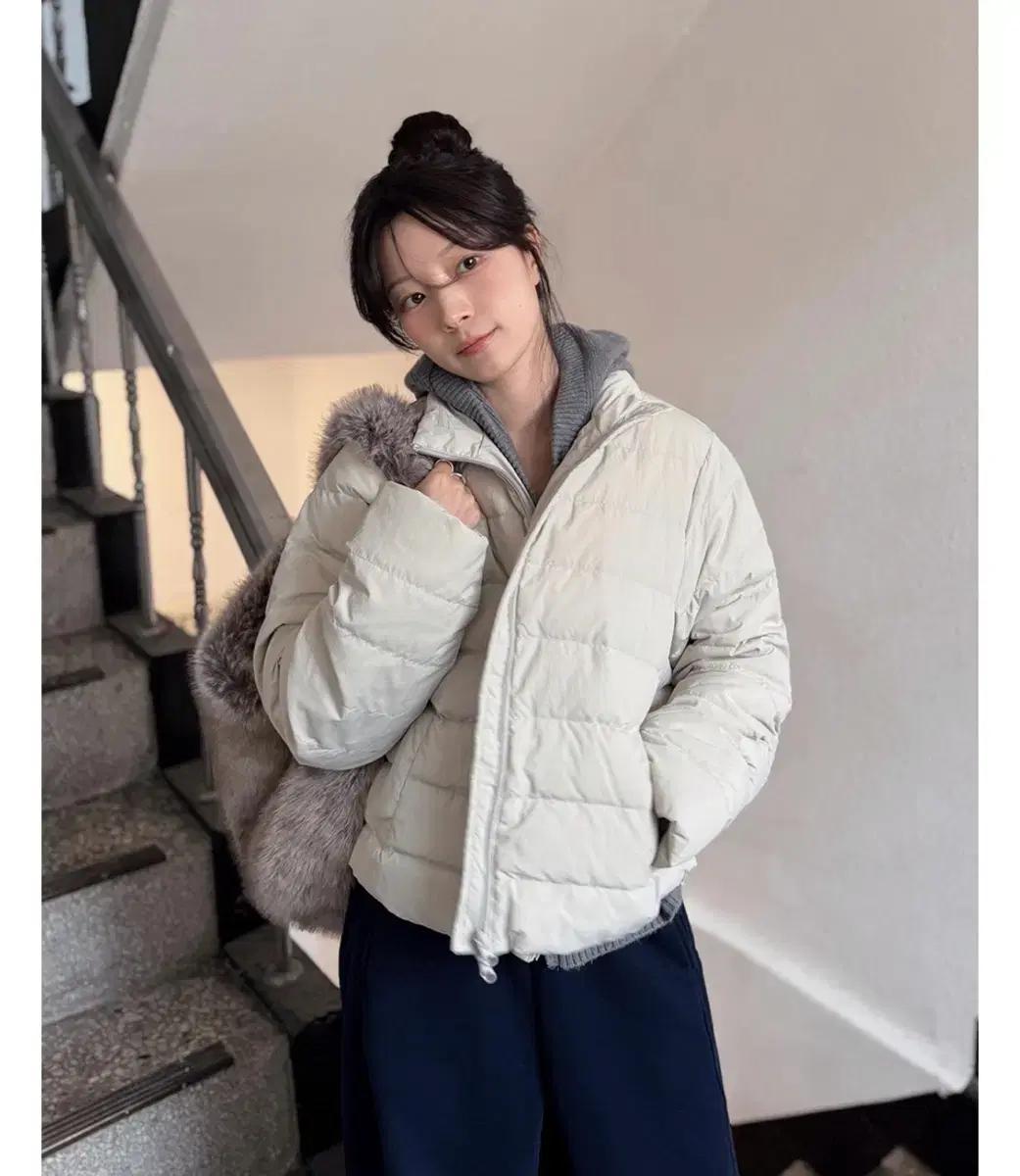 슬로우앤드 리얼매트 오리털100% 경량패딩