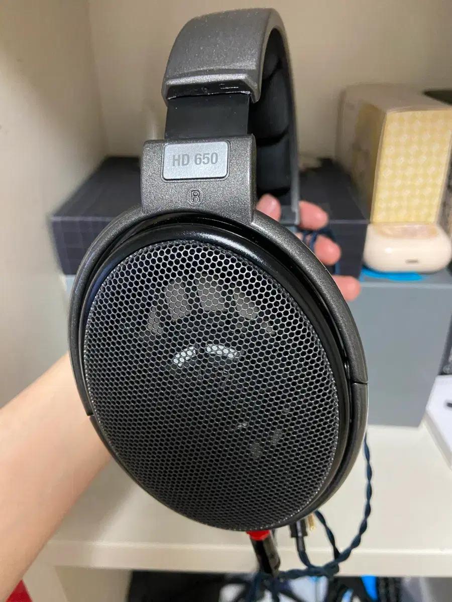 젠하이저 hd650 헤드폰+4.4케이블