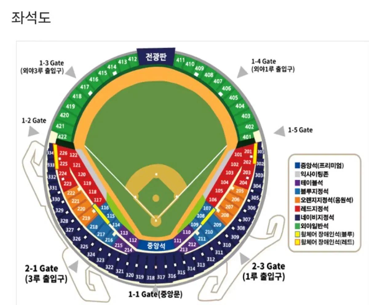 4월 24일 금요일 엘지 LG 두산 3루 오렌지석 2연석