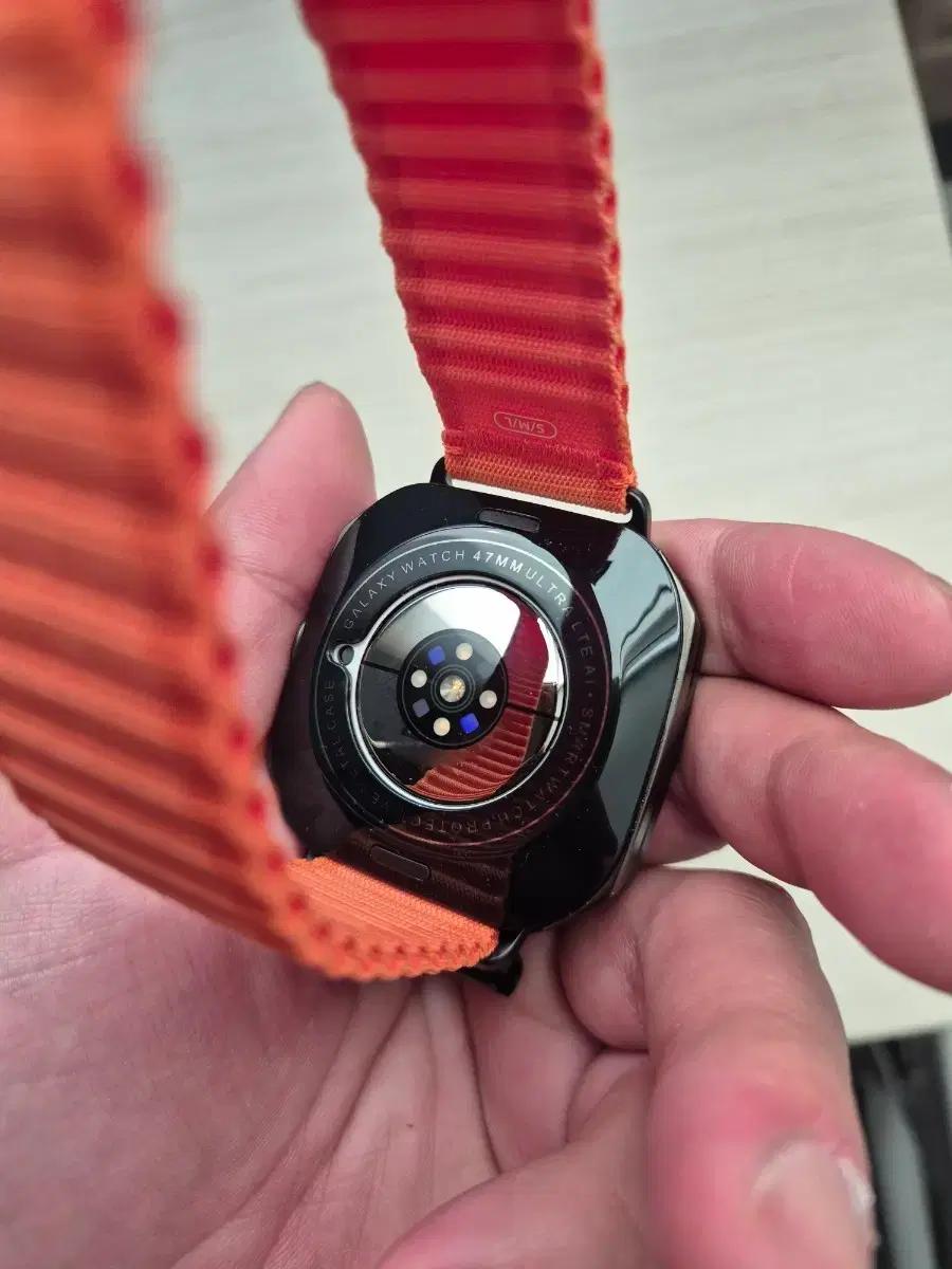 갤럭시워치 47mm 울트라 오렌지 스트랩