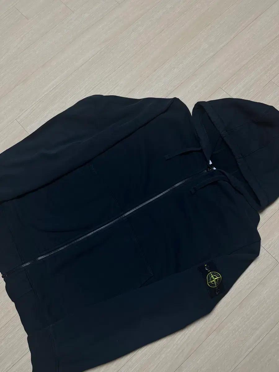 [백화점판/3XL] 스톤아일랜드 블랙 후드집업 백화점 판 3XL