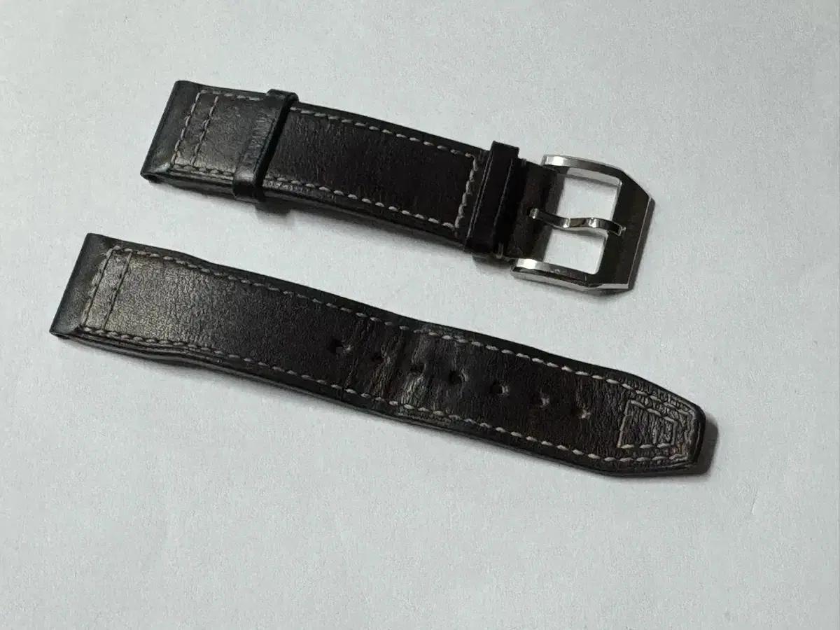 Iwc 마크 블랙 스트랩 핀 버클 20mm