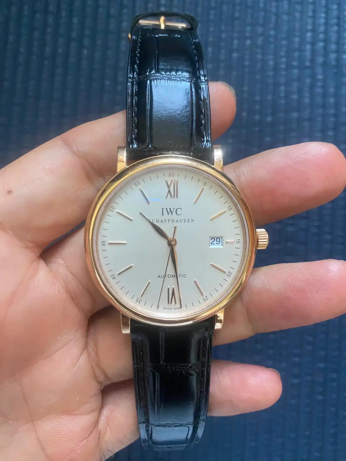 iwc 포르토피노 로즈골드 금통 iwc 356504 풀셋 판매 교환가능