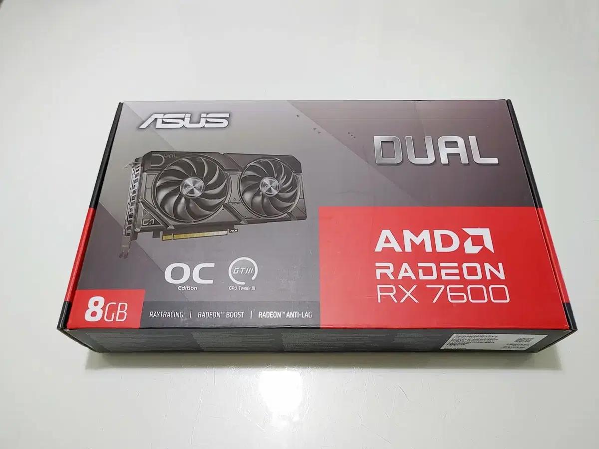 ASUS 라데온 RX 7600 DUAL EVO 판매합니다