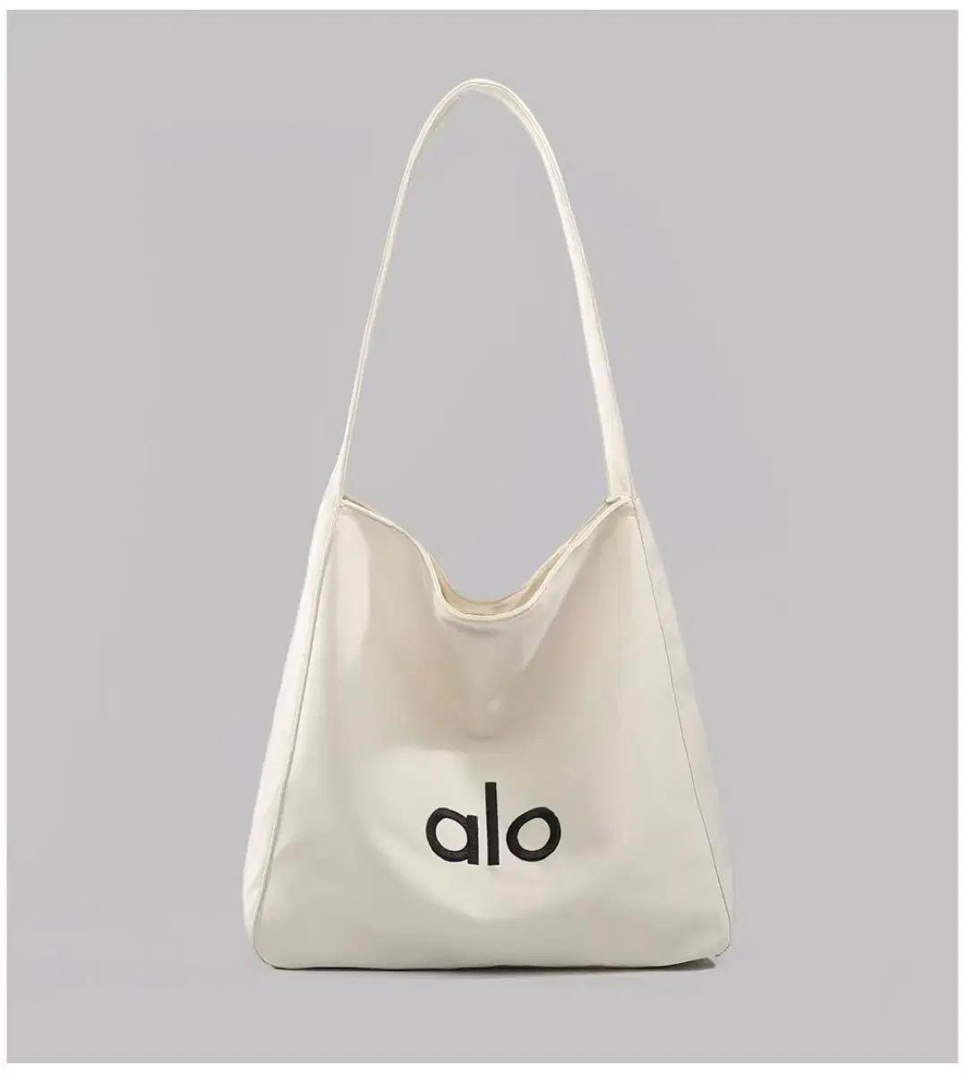 alo 자수로고 아이보리 숄더백