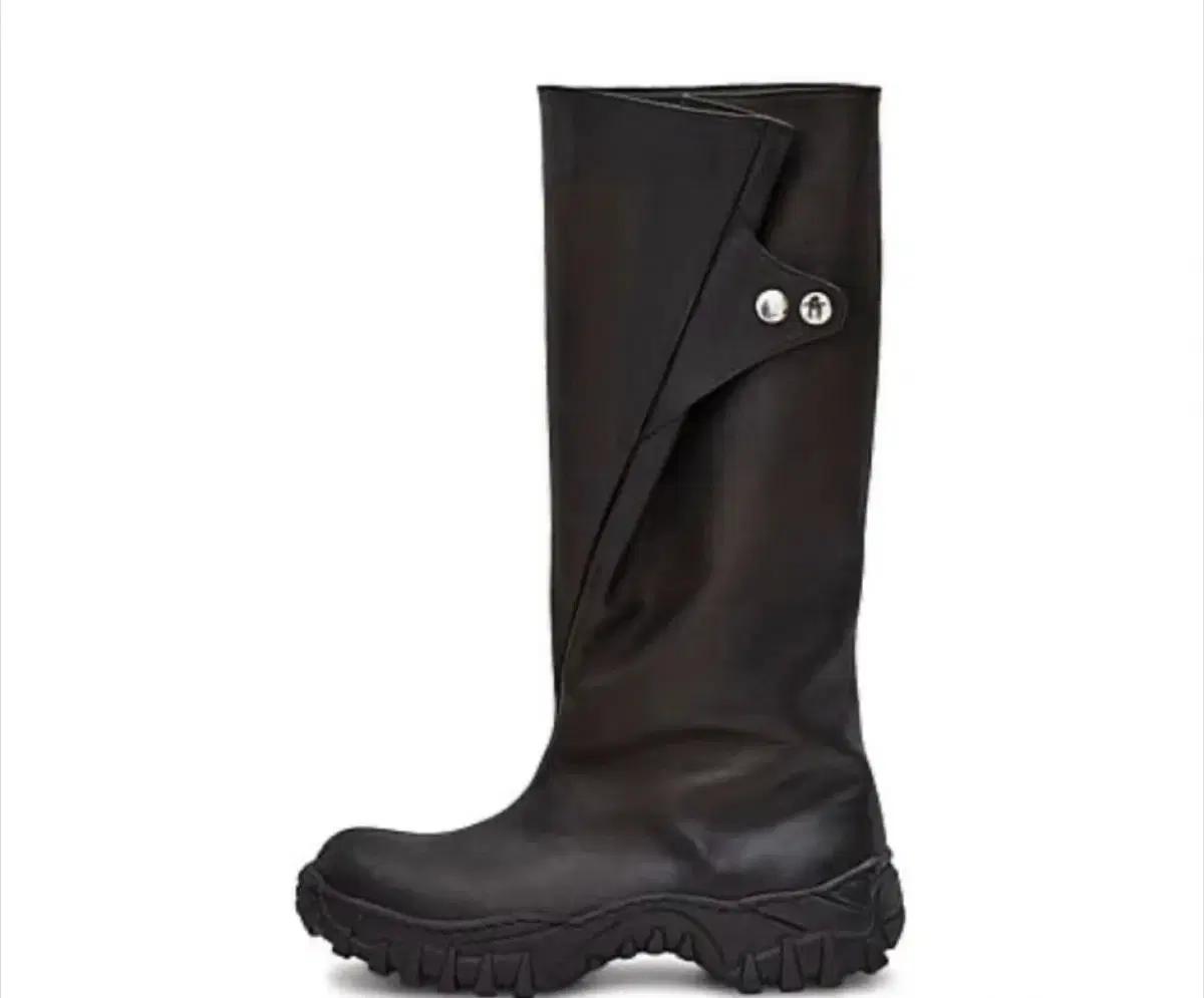 네거티브쓰리 Folded long boots black 240