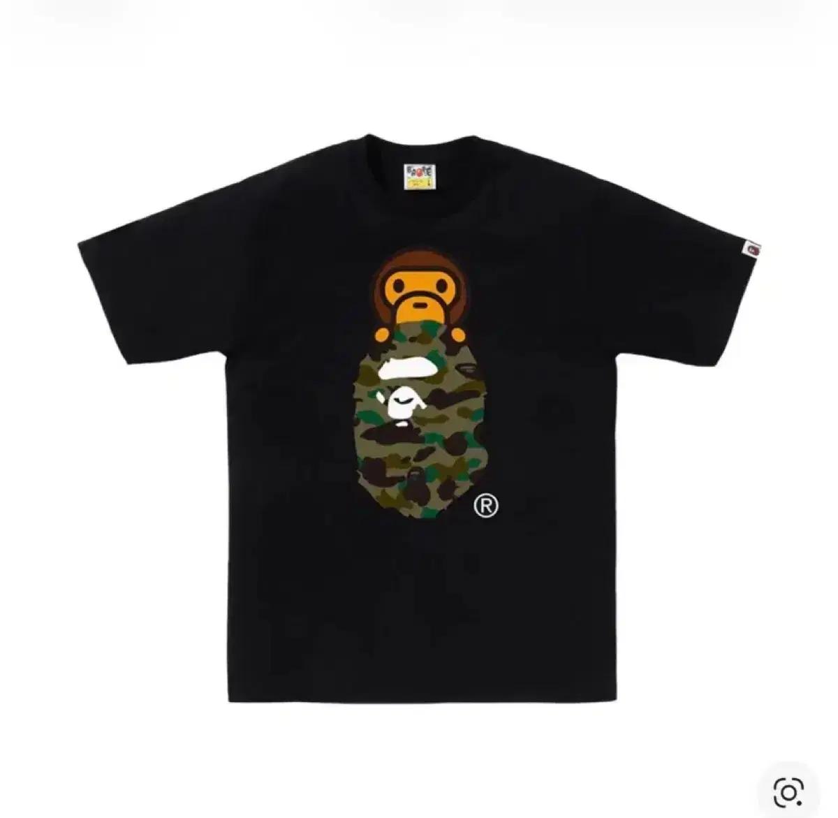 BAPE 베이프 카모 반팔 티셔츠 블랙 (교환가능)