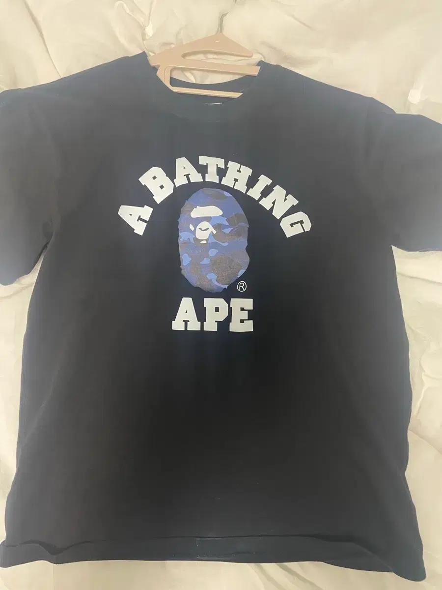 베이프 BAPE 블랙 반팔 네이비