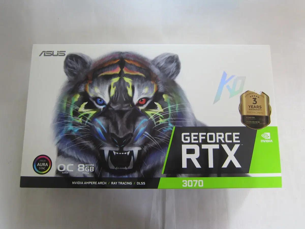 ASUS KO RTX 3070 O8G GAMING OC D6 8GB