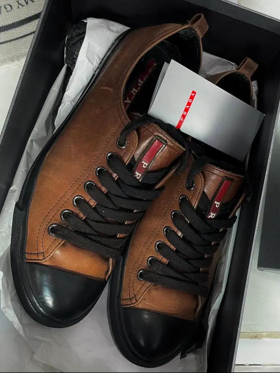 1999s Prada Sport Brown Leather Lace Up