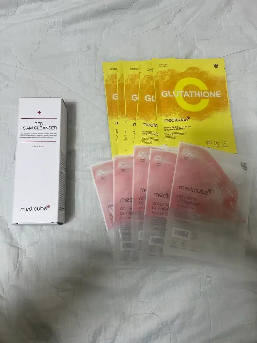 메디큐브 레드폼 클렌저 120ml,비타마스크, 콜라겐리프팅마스크