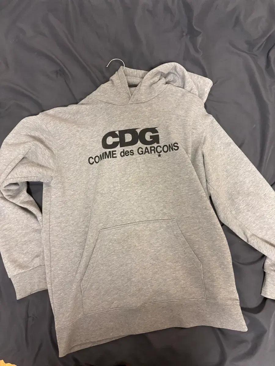 XXL) CDG 후드티 그레이