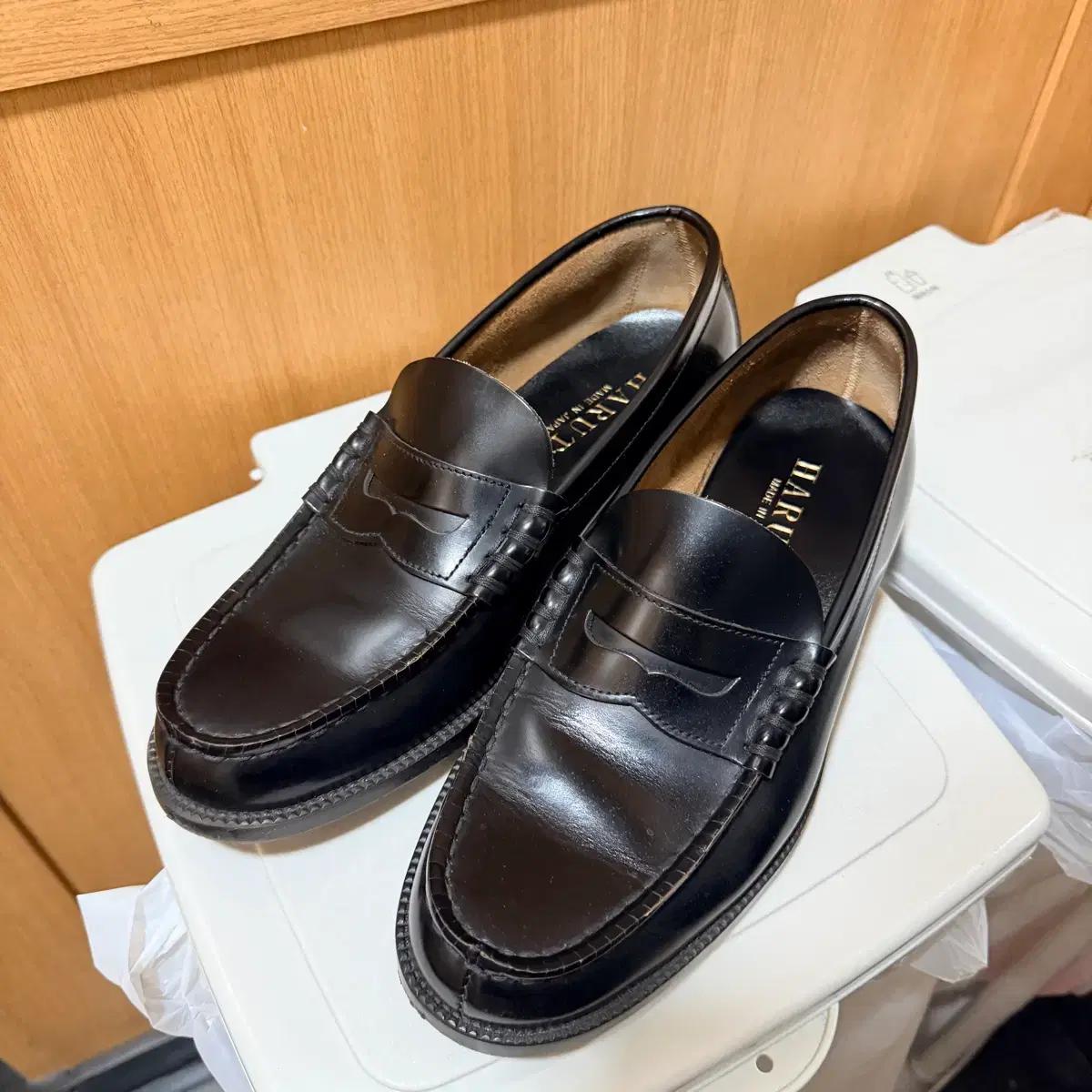 하루타 블랙 페니 로퍼 906 260mm