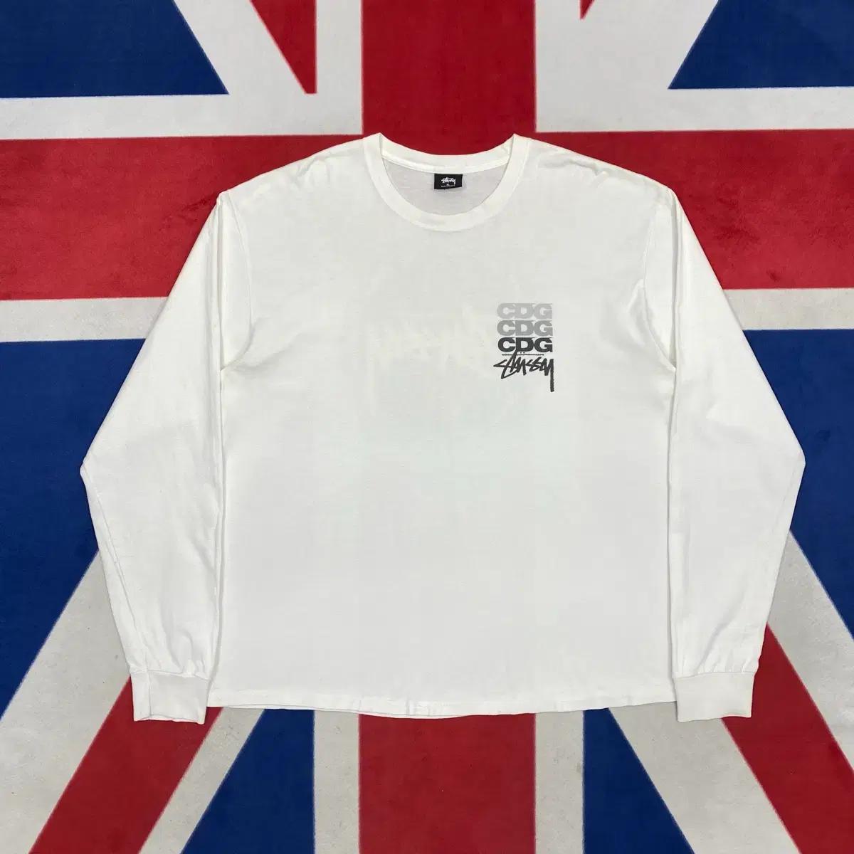 스투시 CDG 닷 롱슬리브 XL