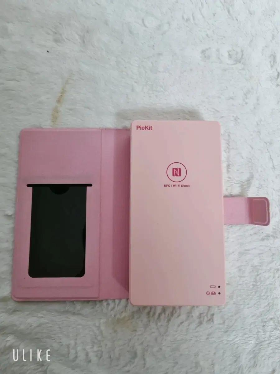 후지 Pickit 휴대용 포토 프린터 핑크색