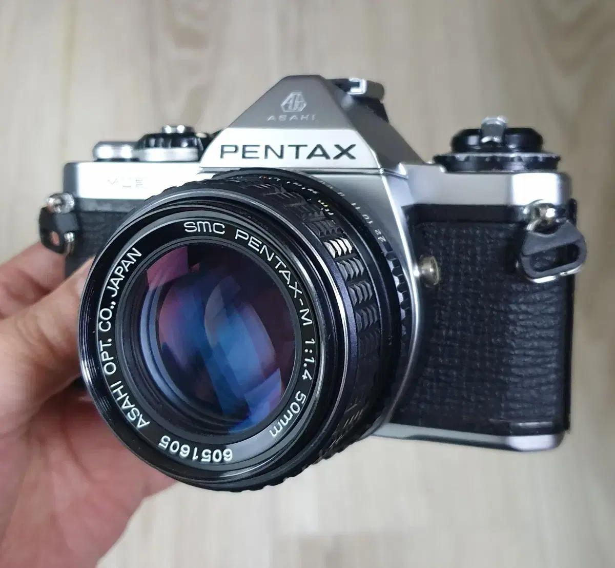 완전전자식 펜탁스 ME+PENTAX-M 50mm F1.4 렌즈