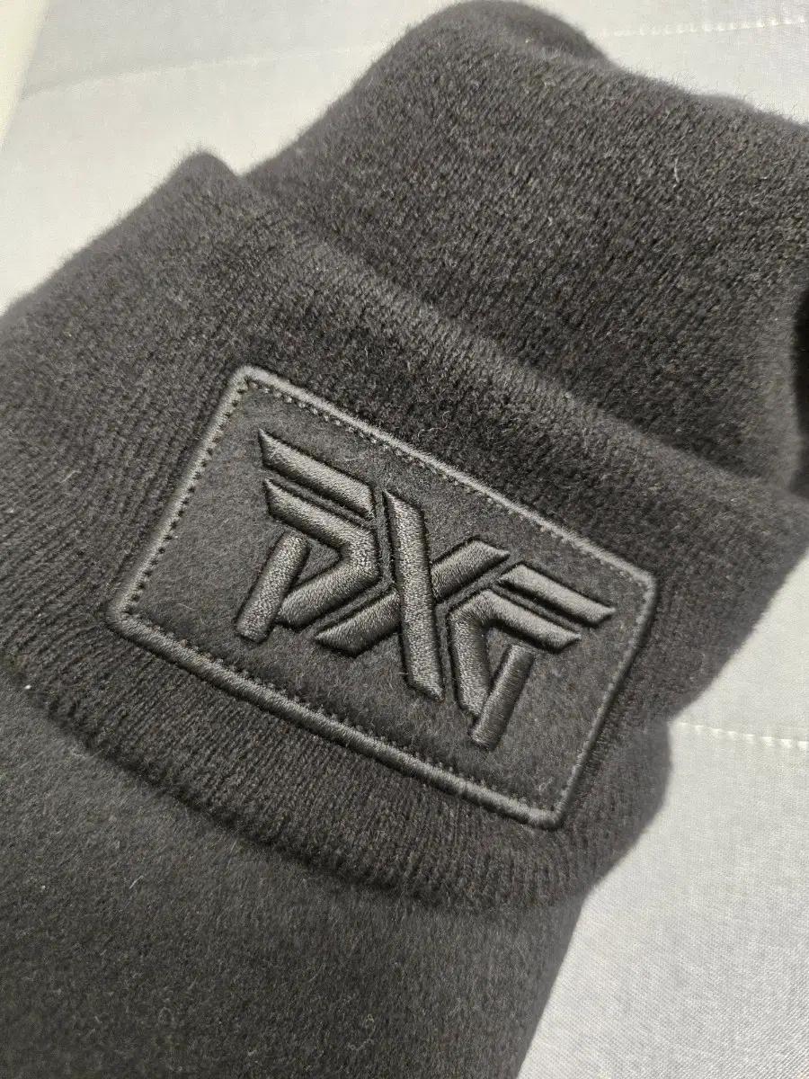 (미사용) PXG 블랙 로고 비니 모자