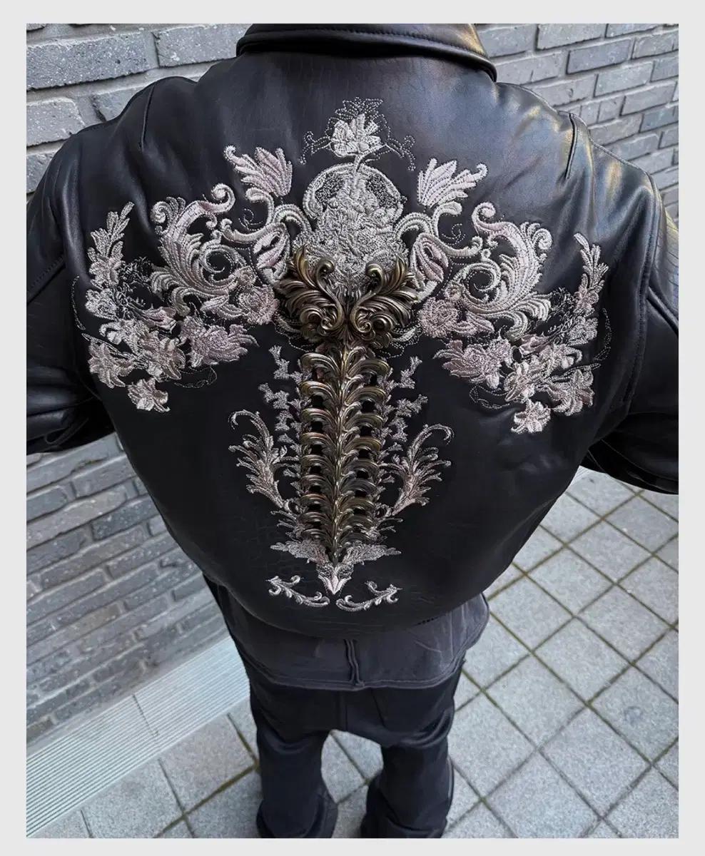 언더마이카 25fw JUSTICE PALACE OPULENT 레더자켓 2