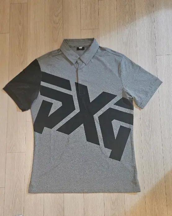 PXG 빅 로고 반팔 티셔츠 그레이 95