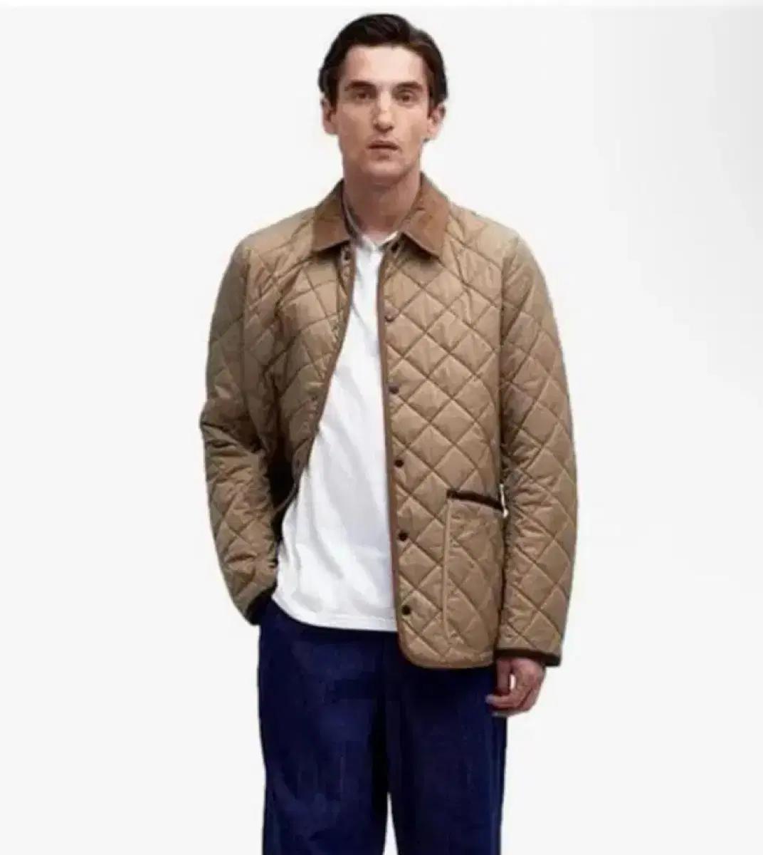 Barbour 바버 리데스데일 퀼팅 자켓 베이지 M