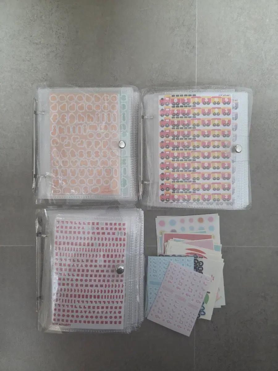 (최종)럽알파벳 알숫스,한글스티커 일괄판매 바인더 포함, 일택무료