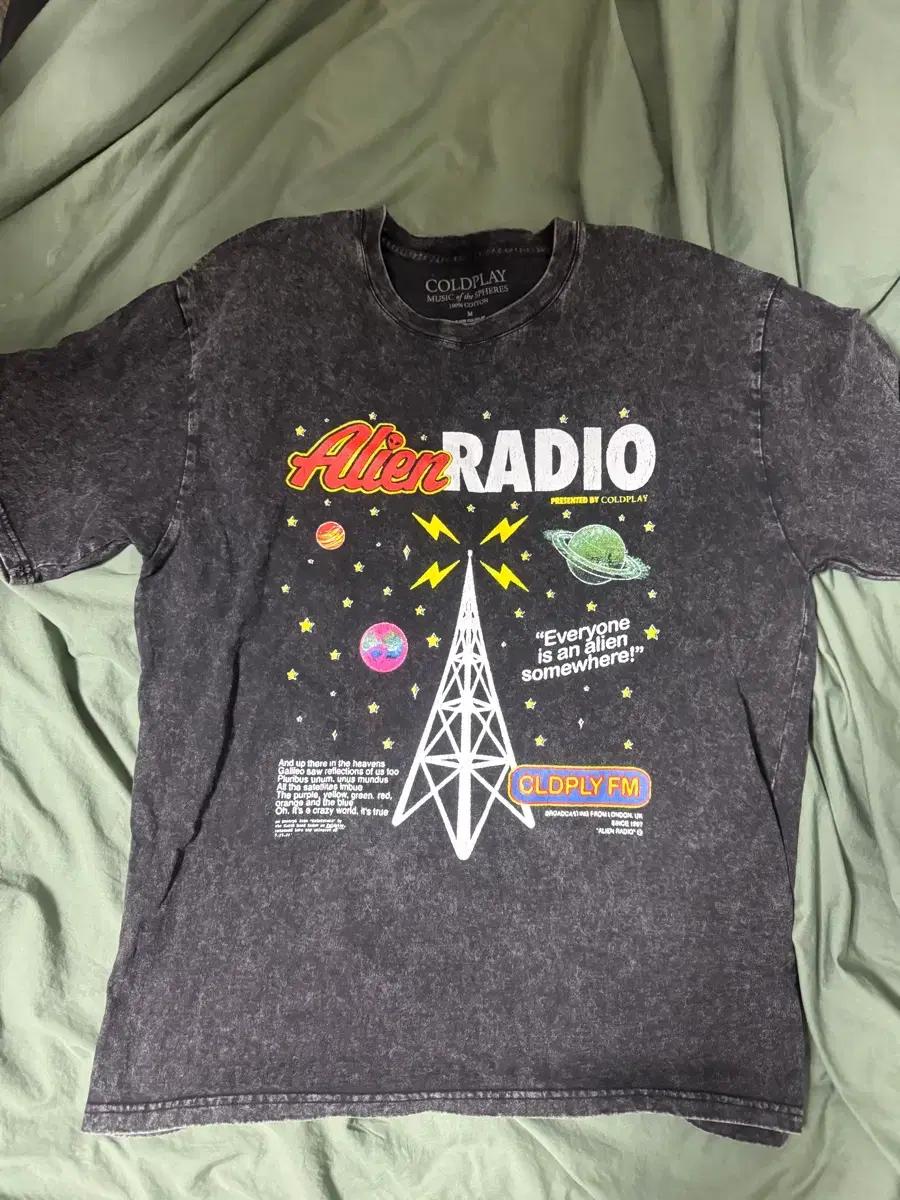 [M] 콜드플레이 Alien Radio 워싱 티셔츠