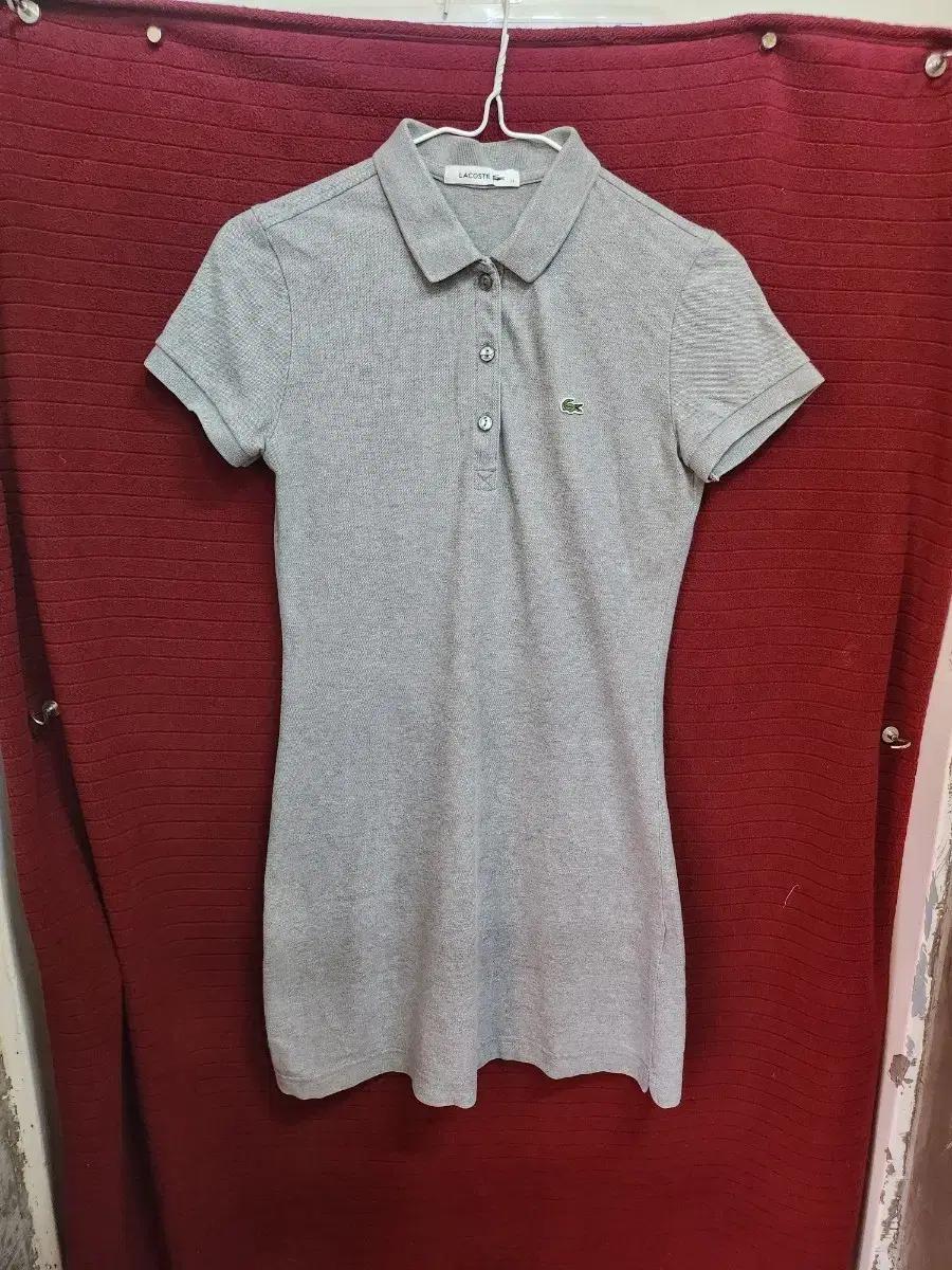 Lacoste 라코스테 그레이 카라 원피스