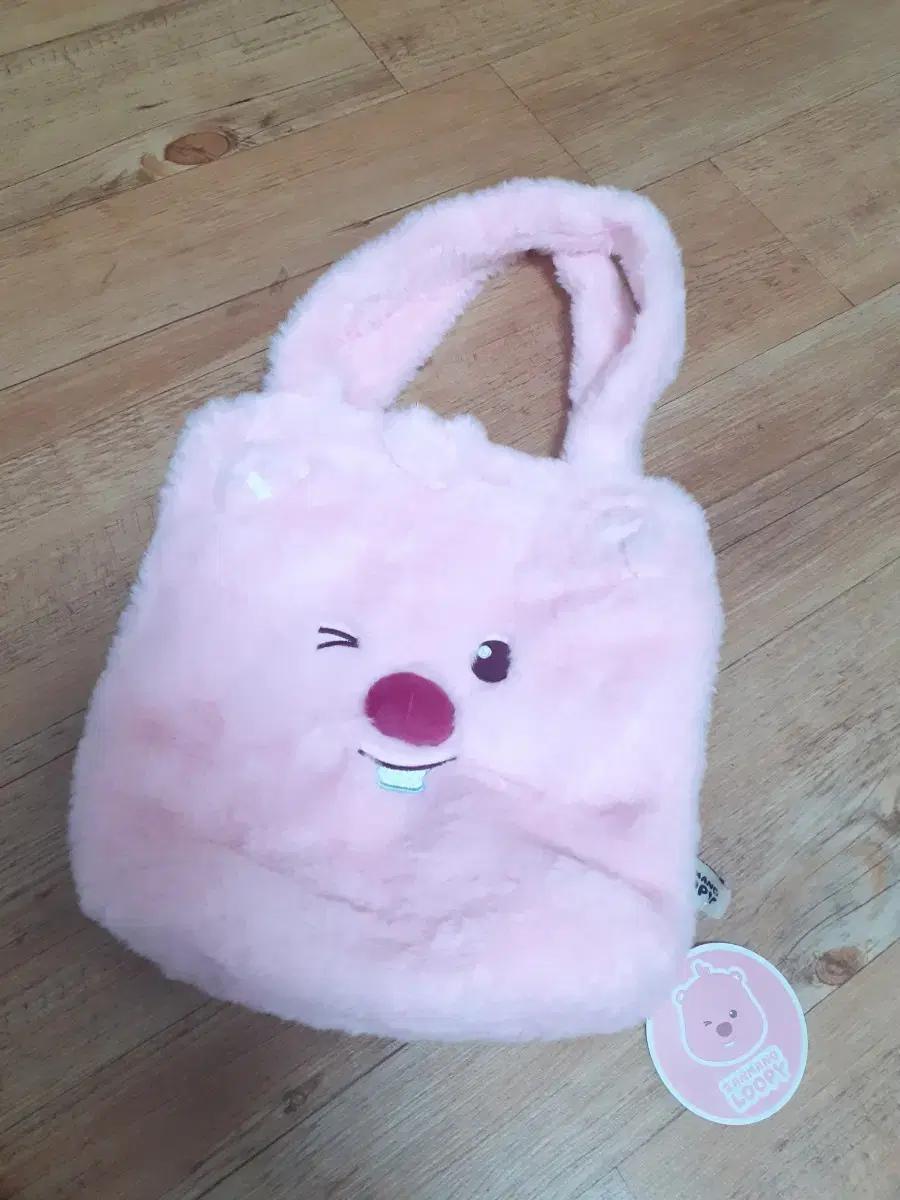 귀염뽀쨕 잔망루피 핑크가방