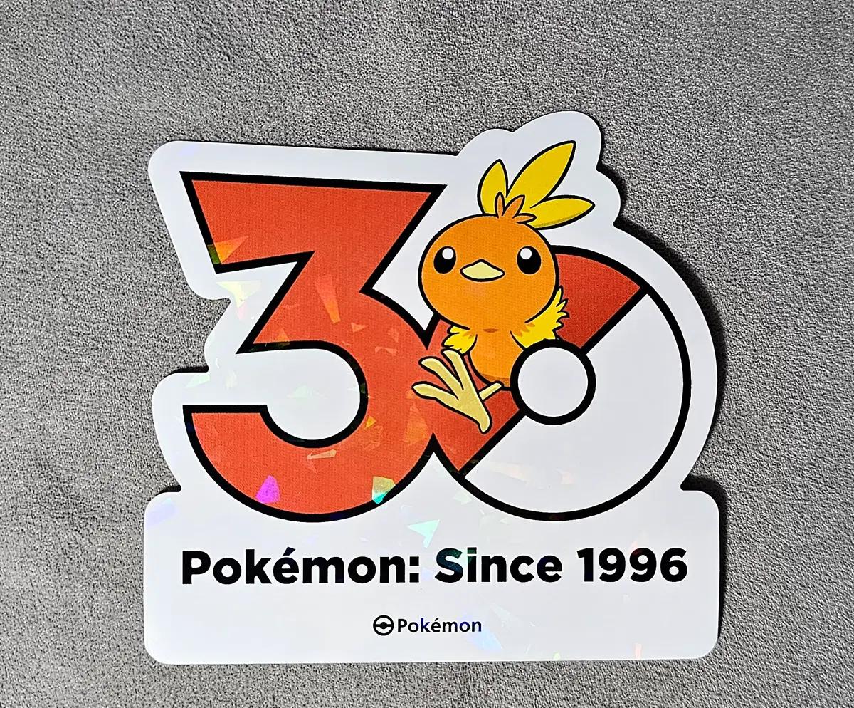 포켓몬 30주년 로고 스티커 아차모