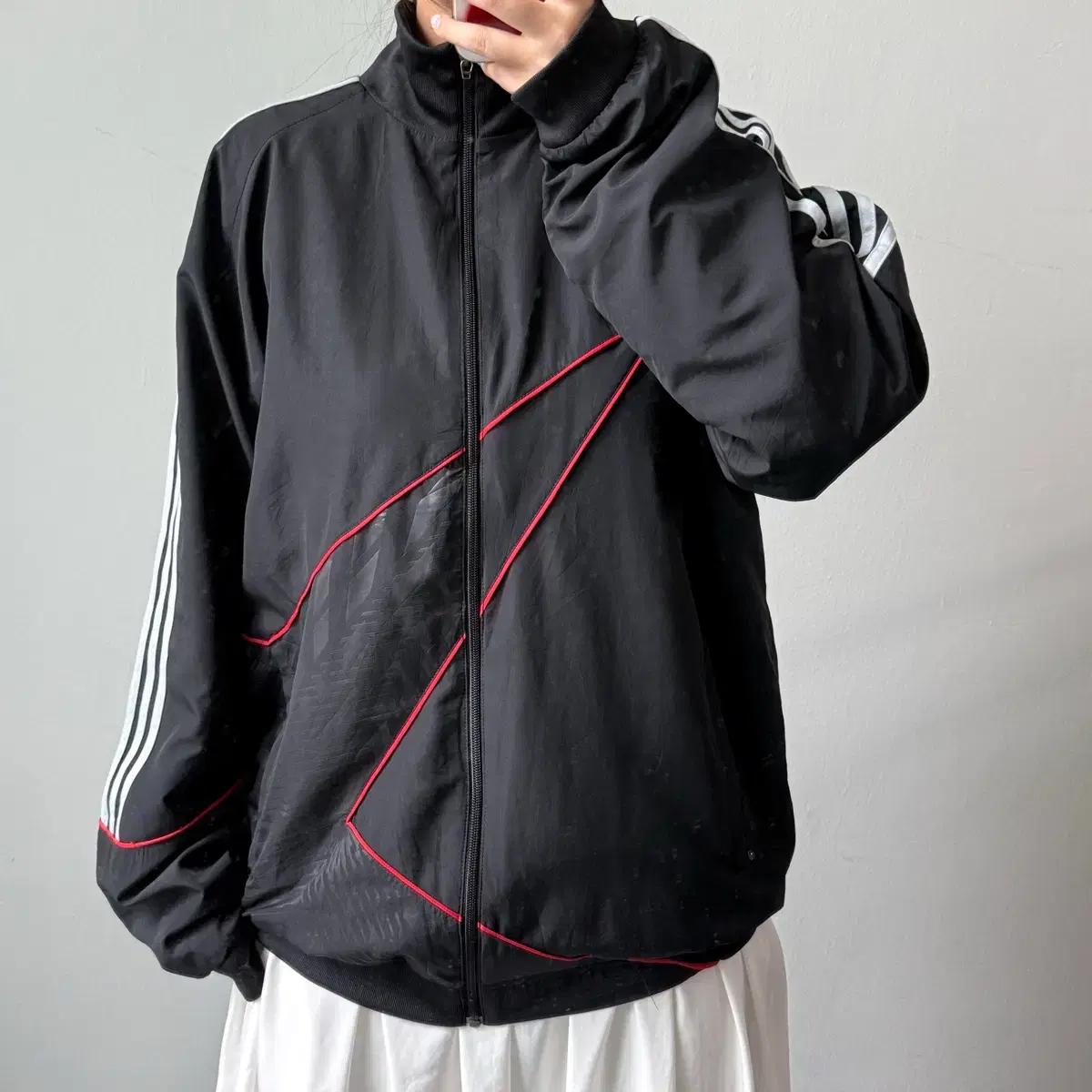 [2XL] 아디다스 챔피언스리그 블랙 바람막이