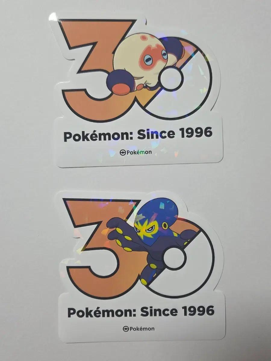 포켓몬스터 포켓몬 30주년 로고스티커 때때무노 케오퍼스