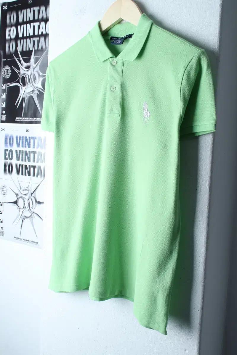 W(L-XL) 폴로 랄프로렌 반팔 카라 티셔츠 골프 연그린-76B2