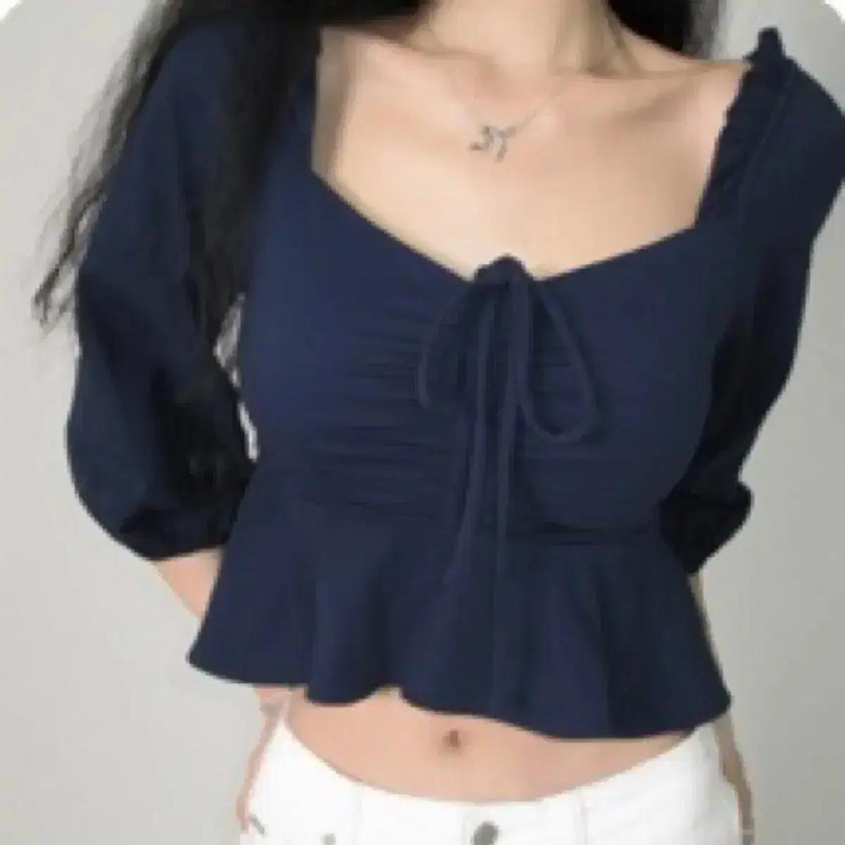 페일제이드 Jade Shirring BL 2024 네이비